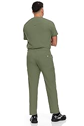 Hey Collection Men Stretch Scrubs Set V-Neck Scrub