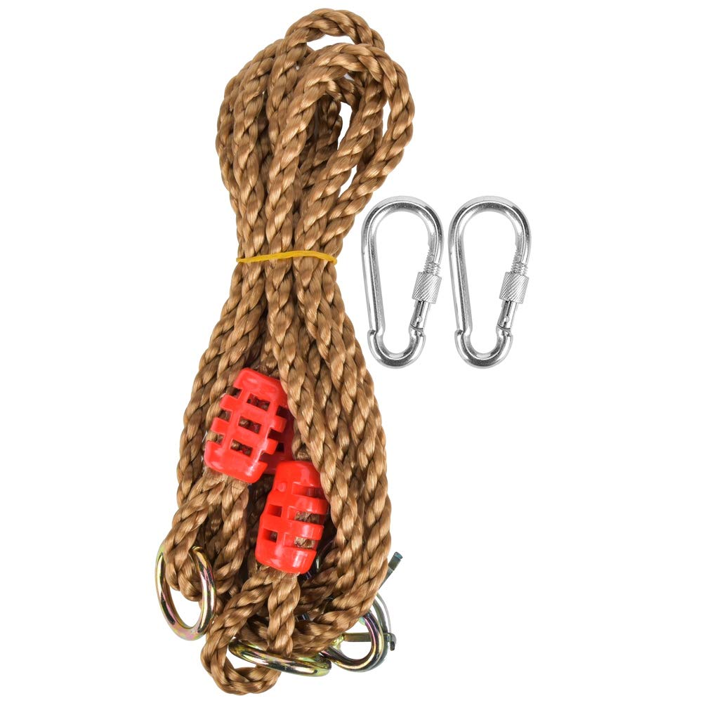 Swing Extension Rope Family Garden Hammock Extension Cord Outdoor Rides Swing Accessories with Hooks