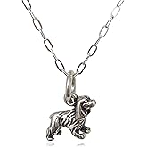 EnCharmed Sterling Silver Tiny Cocker Spaniel Dog 3D Charm Necklace, 18"