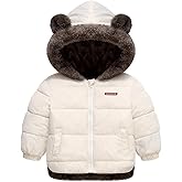 Fairy Baby Infant Baby Winter Coat Cute Teddy Bear Hooded Jacket Warm Fleece Outerwear Windproof Toddler Boys Girl 6M-4T