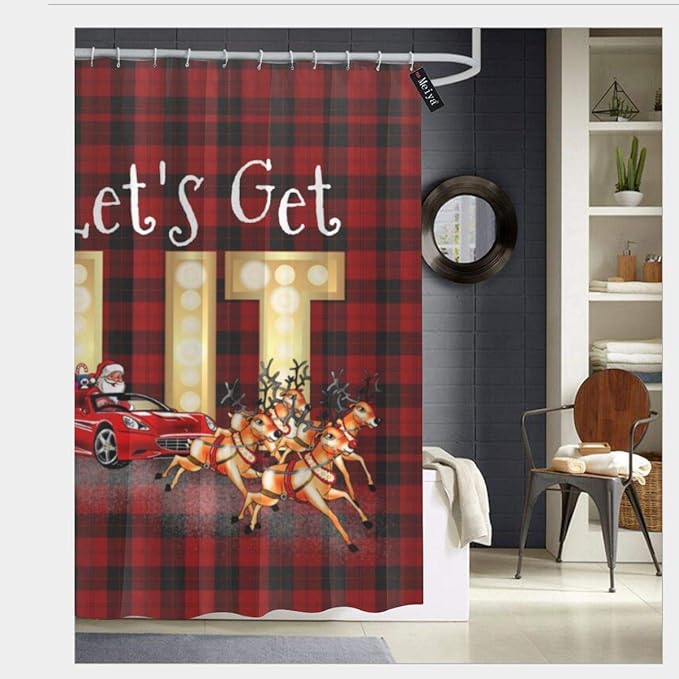 Milyla-ltd - Cortina de Ducha con Gancho (72 x 72 Pulgadas), diseño de