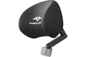Adjustable Office Chair Headrest Attachment, Ergonomic Neck Support with Memory Foam Mesh Head Pillow for Office Chair