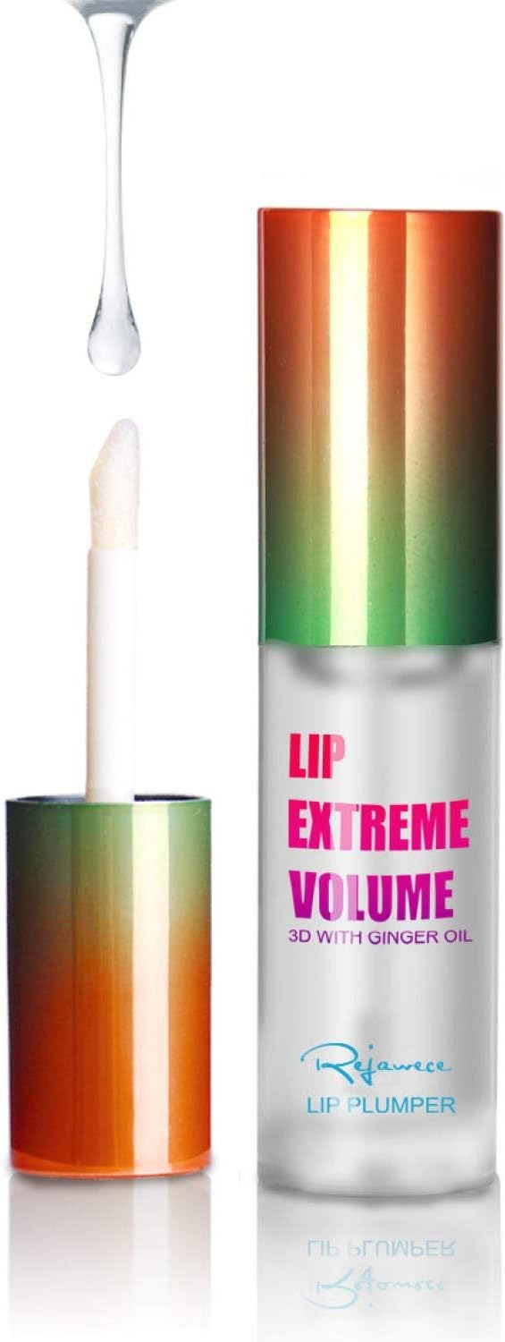 Lip Plumper Lip Gloss by Rejawece - Lip Plumping Balm Plumper Device Lipstick Treatment - Clear Lip Plump Gloss - Enhancer for Fuller & Hydrated Lips | Give Volume, Moisturize (Light)