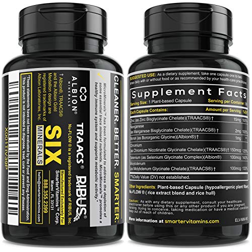 15mg Zinc Glycinate from Albion® Boosted with 5 Extra Essential Trace