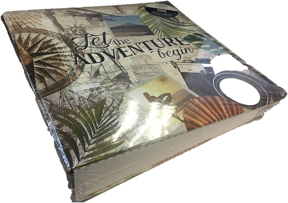 Tallon Let The Adventure Begin 6x4 Photo Album Memo Slip Holds 200 Photos