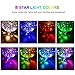 Stripsun Star Night Light Projector, Baby Night Lights with 8 Colors & 4 LED Heads, 360 Degree Rotating Star Projector for Kids, Children Bedroom