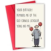 ICOOLYI Funny Birthday Card for Women Men, Happy Birthday for Him Her, Pun Birthday Card for Dad Mom, Grandpa Grandma