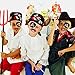 VAMEI 24 PCs Pirate Party Supplies Eye Patches Pirate Bandana Fake Mustaches Halloween Costume Party Favors Captain Pirate Costume Accessories Boys Girls Kids