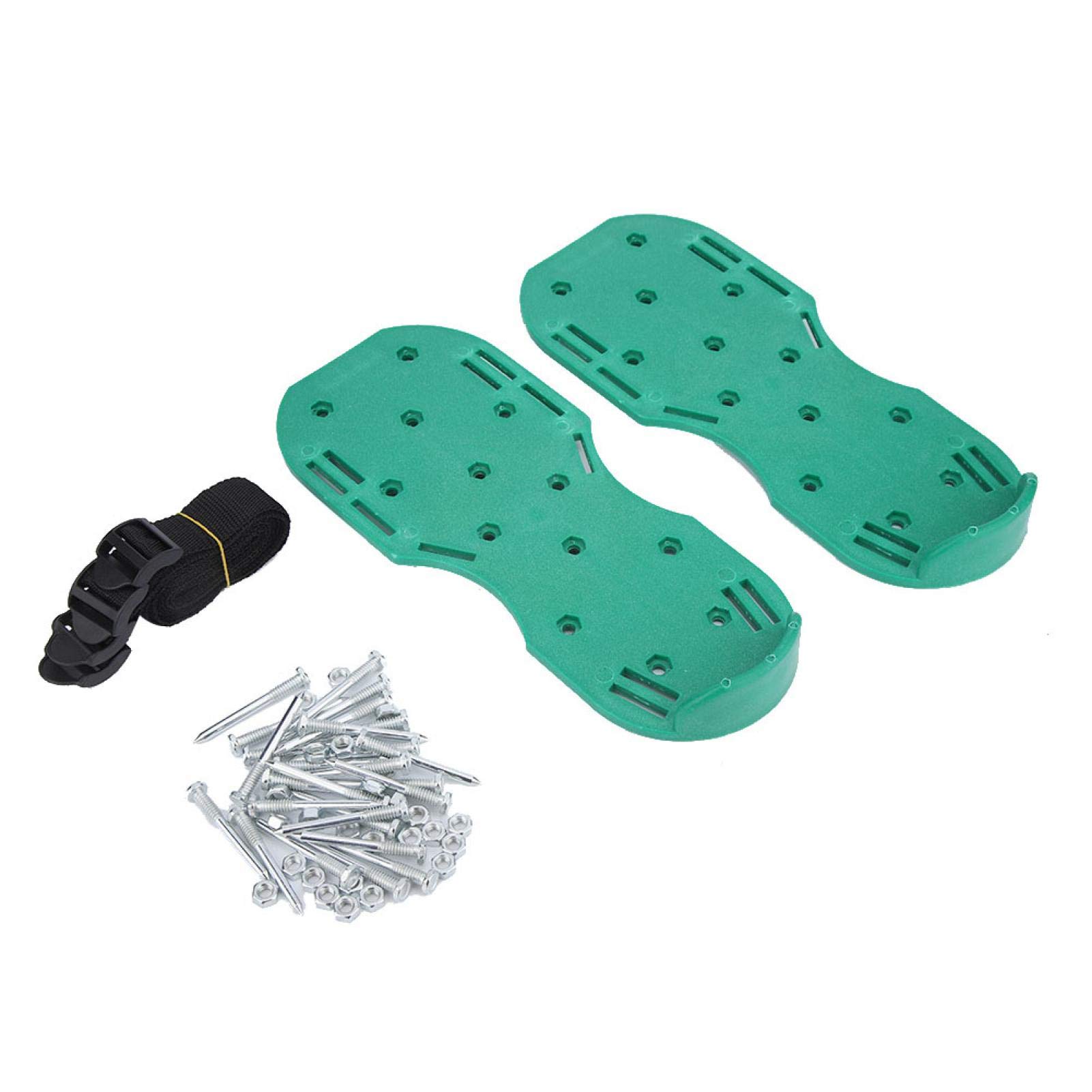 Kuuleyn Lawn Aerator Shoes - Garden Yard Lawn Aerator Shoes Grassplot Aerating Soil Spike Sandals - for Effectively Aerating Lawn Soil - Easy Use for a Healthier Yard and Garden