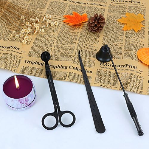 Candles Snuffer Candle Accessory for Candle Wick Trimmer &amp; Wick Dipper(Black)