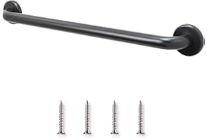 GRAB BAR SPECIALISTS 18' Smooth Grip Stainless Steel Grab Bars | Oil Rubbed Bronze ADA Shower Bars for Seniors & Bathtubs