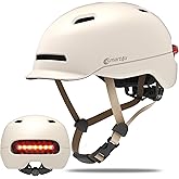 Smart4u SH50U Smart Bike Helmet with Light, Bicycle Helmet with Rear Light | Brake Warning Light | Fall Detection, CPSC Certified, Bike Helmet for Adults Men Women, Bicycle Helmet for Urban Commuter