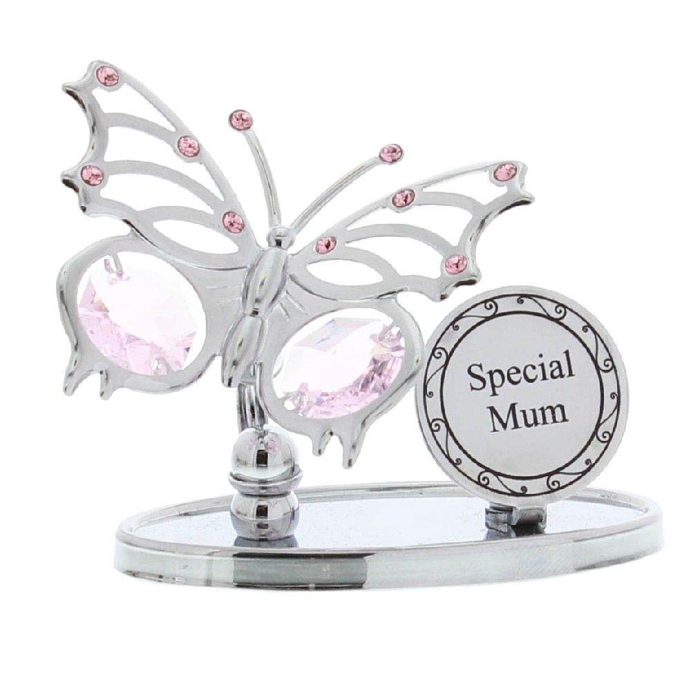 Crystocraft 'Special Mum' Swarovski Elements Butterfly Design Mum Gift
