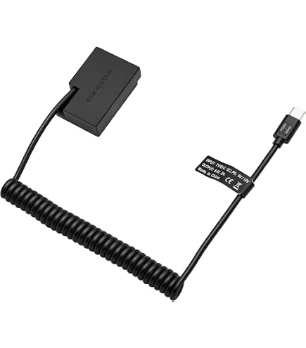 Amazon.com : HangTon USB C to LP-E17 Dummy Battery for Canon EOS