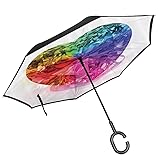 Inverted Umbrella, with C-Shaped Handle, Folding