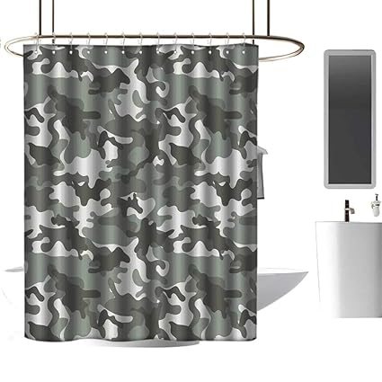 Amazon Com Hinxinv Camouflage Shower Curtains Yellow And Blue