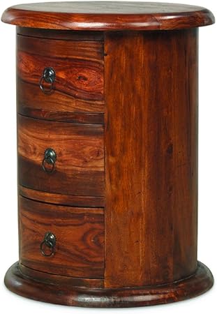Maharajah Indian Rosewood 3 Drawer Drum Chest Amazon Co Uk