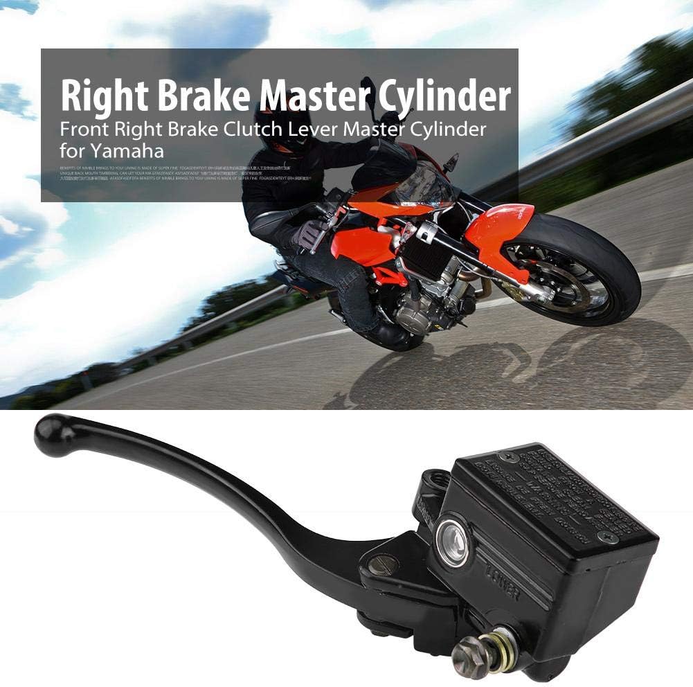 Qiilu 7/8" Brake Master Cylinder 22mm Motorcycle Front Right Brake Clutch Lever Master Cylinder Reservoir for YFZ450 YFM (Black) - Image 4