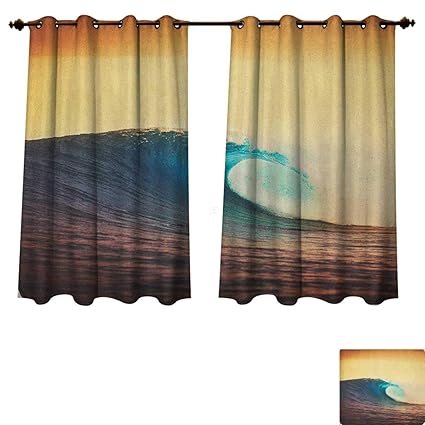 Amazon Com Ocean Blackout Curtains Panels For Bedroom Ocean