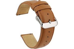 AiPertop Watch Band,Quick Release Leather Watch Bands Genuine Leather Watch Strap 20mm,for men and women