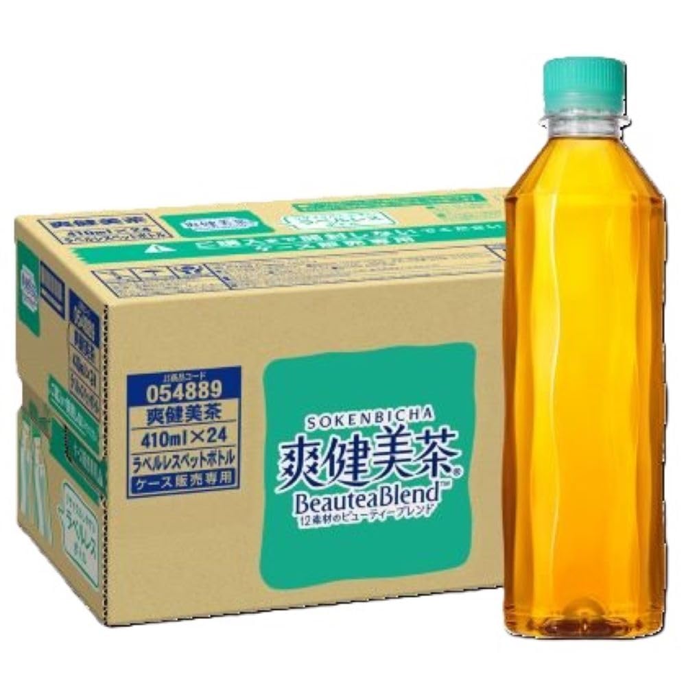 コカ・コーラ 爽健美茶 ラベルレス 410ml ×24本商品画像