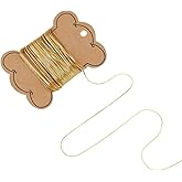 UNICRAFTALE 30 Feet Metal Necklace Chains for Jewelry Making Golden Cable Chains 0.9mm Wide Cardano Chain Soldered Necklace Chain for Women Men DIY Bracelet Jewelry Making