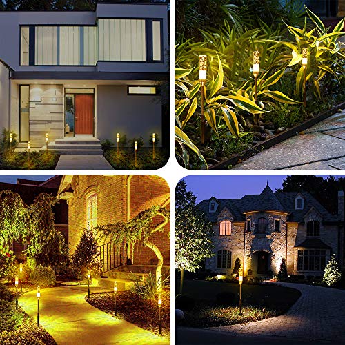 Greenclick Gartenbeleuchtung 6 Set Gartenleuchte mit Erdspieß, IP65 Wasserdicht Wegeleuchten mit Stecker… – Bild 7