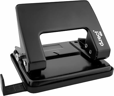 D.RECT 1020 Hole Punch Stop Rail 20 Sheets Metal Base Lever Safety