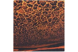 SlabDreamLab 12"X12" Baseplate for All Major Building Bricks and Blocks (Lava Lake, Single)