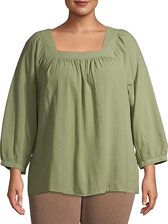 terra & sky peasant top