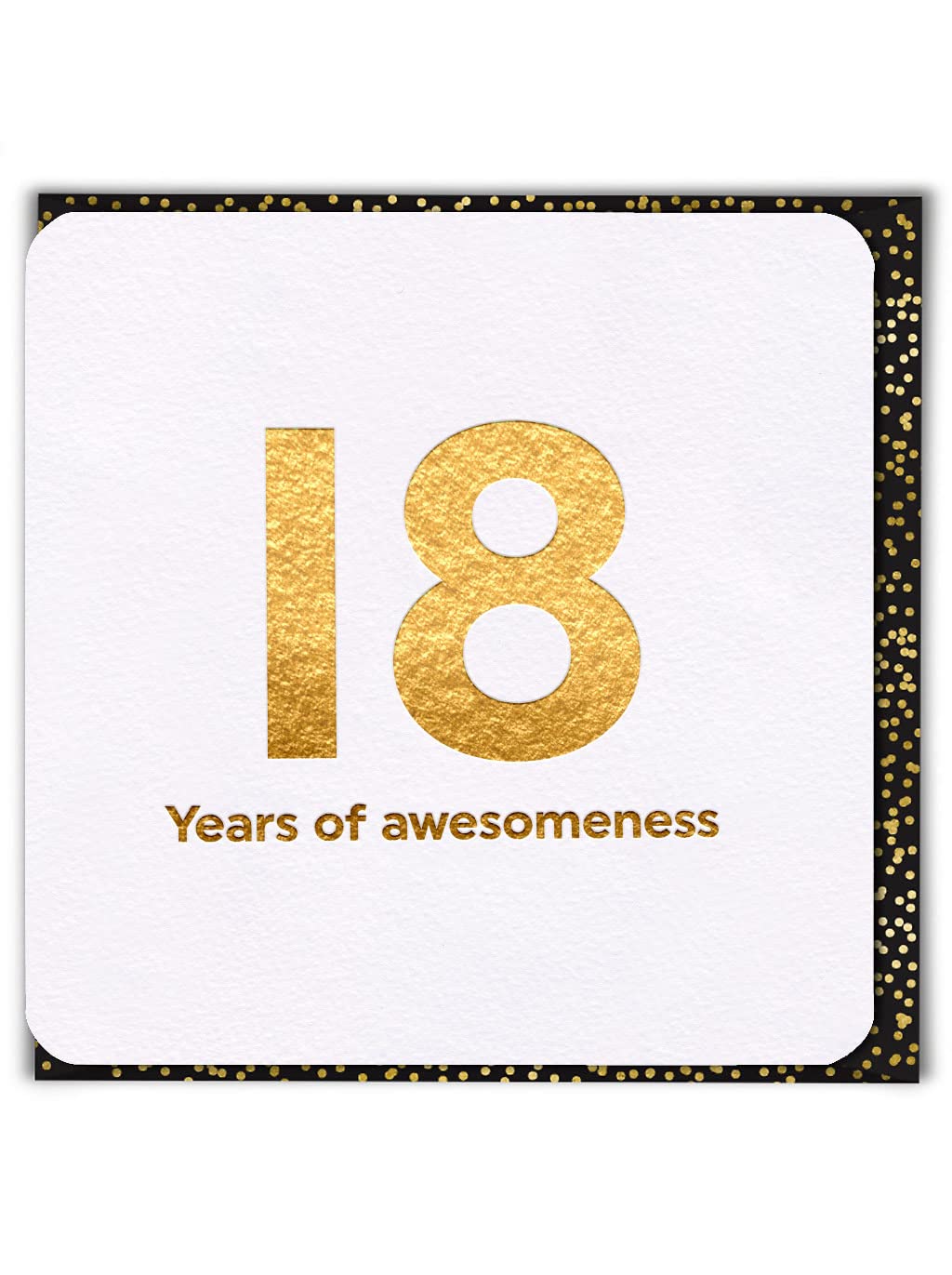 Brainbox Candy - Age 18th Age Funny Cool Happy Birthday Card - '18 Years of Awesomeness' - For Son Daughter Grandchild Him Her Boyfriend Girlfriend Son Daughter Niece Nephew
