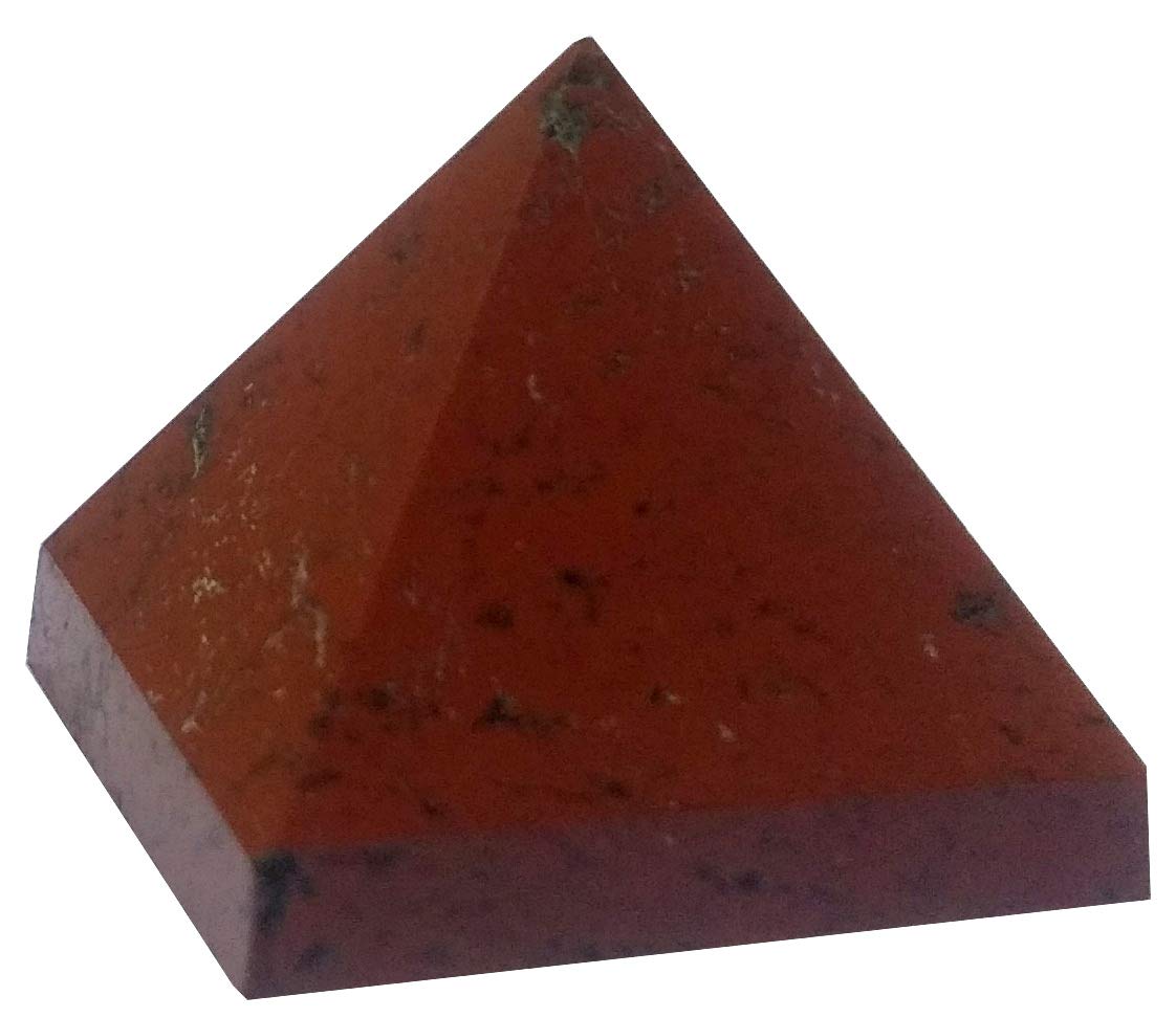 Purpledip Red Jasper Stone Pyramid: Reiki Healing Divine Spiritual Crystal (11930)