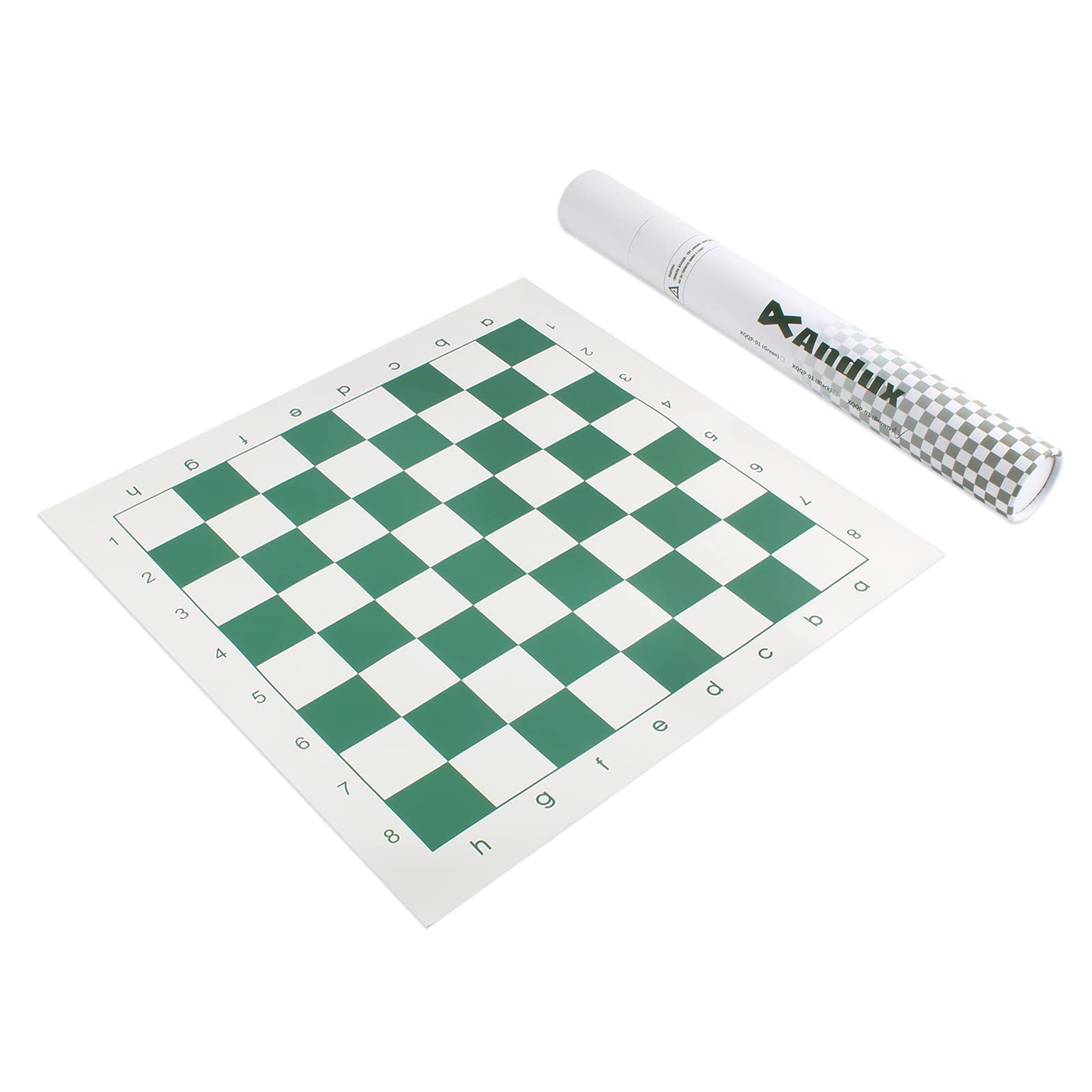 Andux Chess Game Rollable Chessboard XQQP-01 (Green,33x33cm)