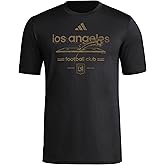 Adidas Mens Los Angeles Fc Vintage World Pre-Game Short Sleeve T-Shirt