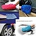 BesMelody House Cleaning and Car Wash Mitts, Home Dusting Microfiber Gloves, Washing Clean Polish Faster (2-Pack, Green/Blue)