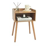 MaxSmeo Nightstand, Mid Century Modern Side Table