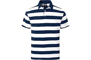 Funny World Men's Cotton Striped T-Shirts Crewneck Short Sleeve Tee