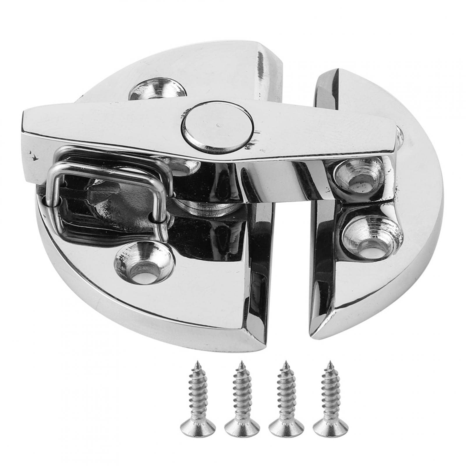 Stainless Steel Round Latch Turn Button Latch, Turn Button Catch Latch, Rotate Latch Lock for Boat Door Cabinet Hatchway Marine Hardware Accessories 316 Stainless Steel
