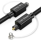 Link Dream Optical Audio Cable Digital Audio Optical Cable 3.3 Feet 24 Gold-Plated Fiber Optic Cable Nylon Braided S/PDIF Opt