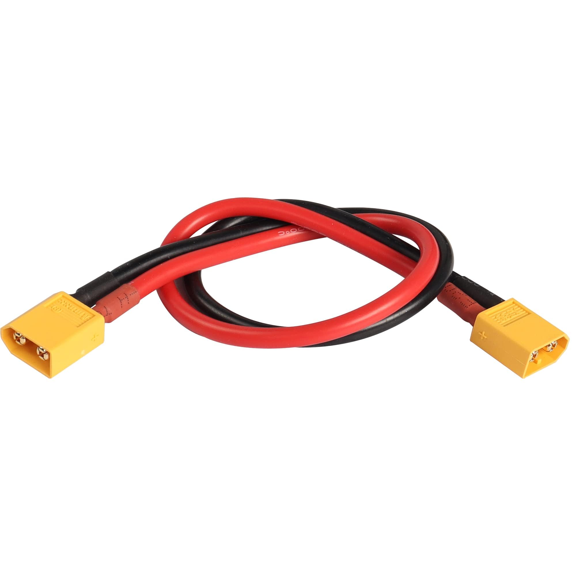 MEIRIYFA XT60 XT-60 Extension Cable, XT60 Male to XT60 Male Adapter Converter Extension Cord with 33.5cm 12AWG Silicone Wire