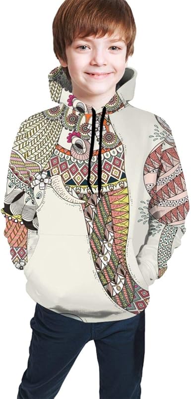 elephant print hoodie