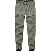 ZooYung Men's Fleece Lined Warm Snow Pants Winter Cargo Hiking Joggers Outdoor Travel Sweatpants