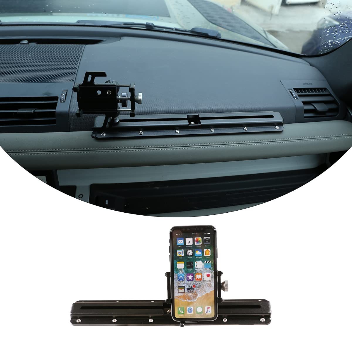 METYOUCAR Aluminum Alloy Car Phone Holder Mobile Phone Holder Car Navigation Bracket Dashboard Phone Holder Accessories For LR Defender 90 110 2020-2022