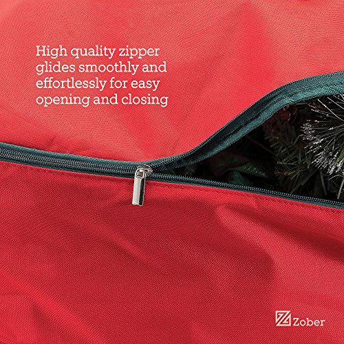 image for Zober Premium 600D Polyester Wreath Storage Bag - Tear Resistant Fabri