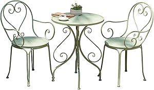 YEQ-60Cm Round 2 Seater Bistro Set Patio Garden Furniture Weatherproof