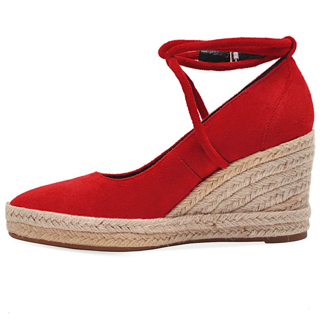 chaussures compensées paille