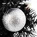 12inch Mini Desk Top Table Top Decorated Christmas Tree with Bows & Baubles Ornaments Decorations, Black