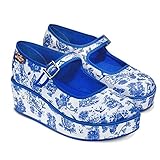 Hot Chocolate Design Chocolaticas Toiles de Jouy Women's Mary Jane Platform