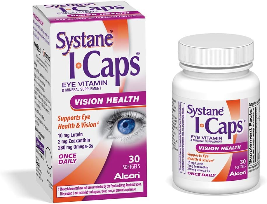 icaps Lutein y Omega3 Ojo Vitaminas y Minerales Suplemento