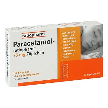 Paracetamol Ratiopharm 75 Mg Zapfchen 10 St Suppositorien